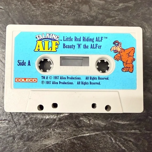 Alf Cassette Tape Talking Alf Stuffed Animal 1987 Coleco 18” Plush